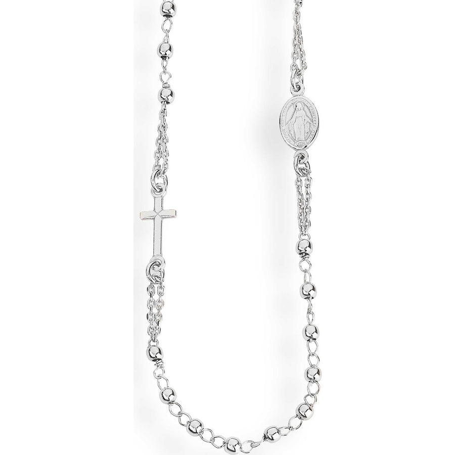Collana rosario donna in argento 925 CROB3 - Amen