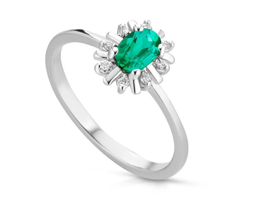 Anello con Smeraldo - Lucciole - ANHELIOS/1S