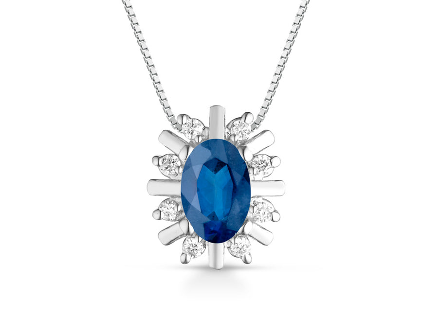 Collana con Zaffiro - Lucciole - CIOHELIOS/2Z