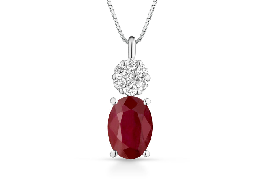 Collana con Rubino - Lucciole - CIOBLOOMR/2