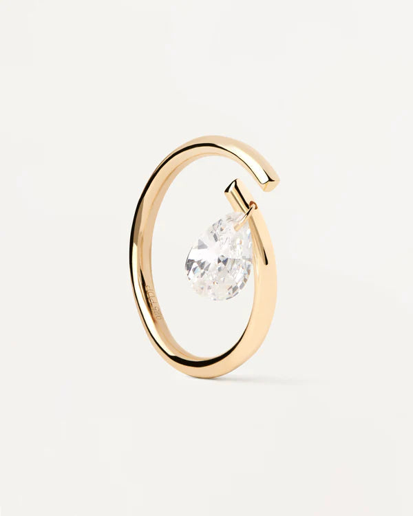 Anello Solitario Aqua - PdPaola - AN01-959