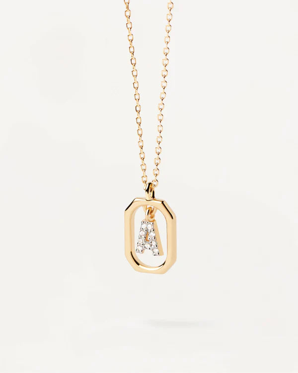 Collana con lettera A mini - PdPaola - CO01-512