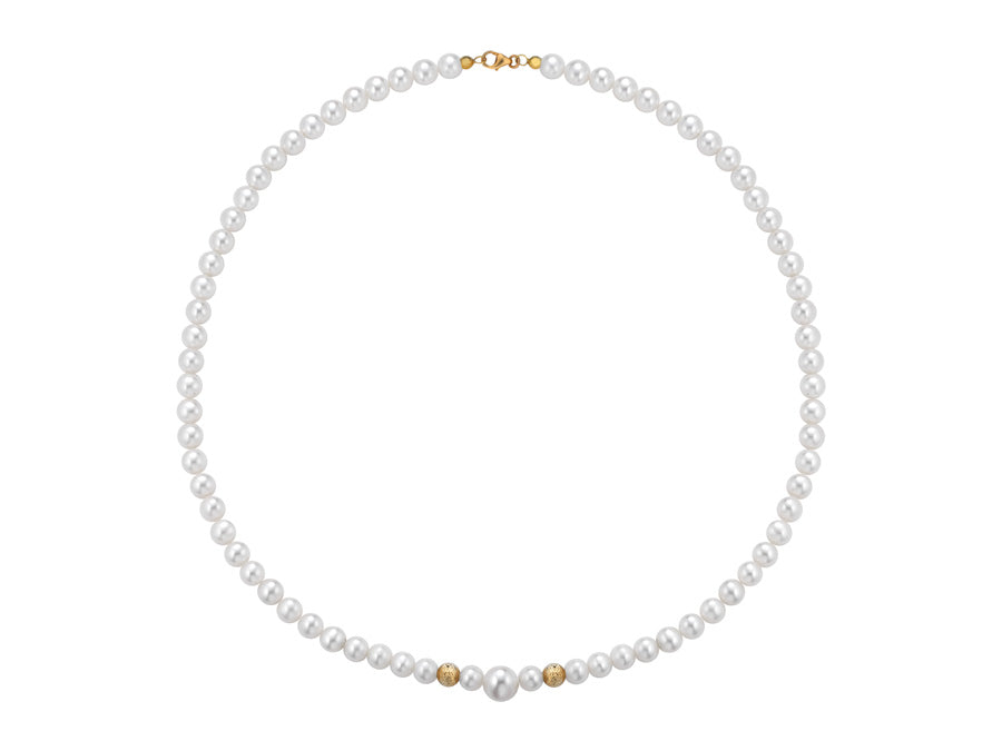 Collana di perle e sfere in Oro - Kioto - 1005A/1