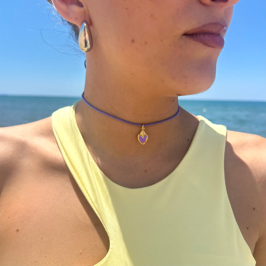 Collana Cuore Lilla - AemmeOro Silver