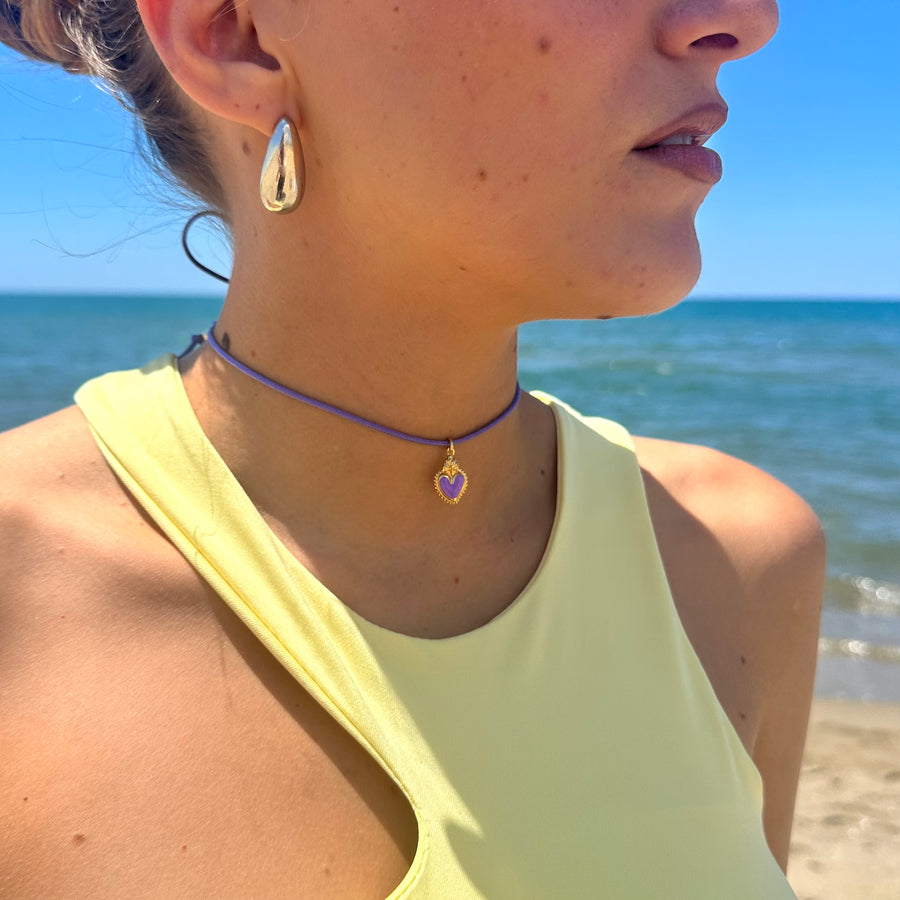 Collana Cuore Lilla - AemmeOro Silver