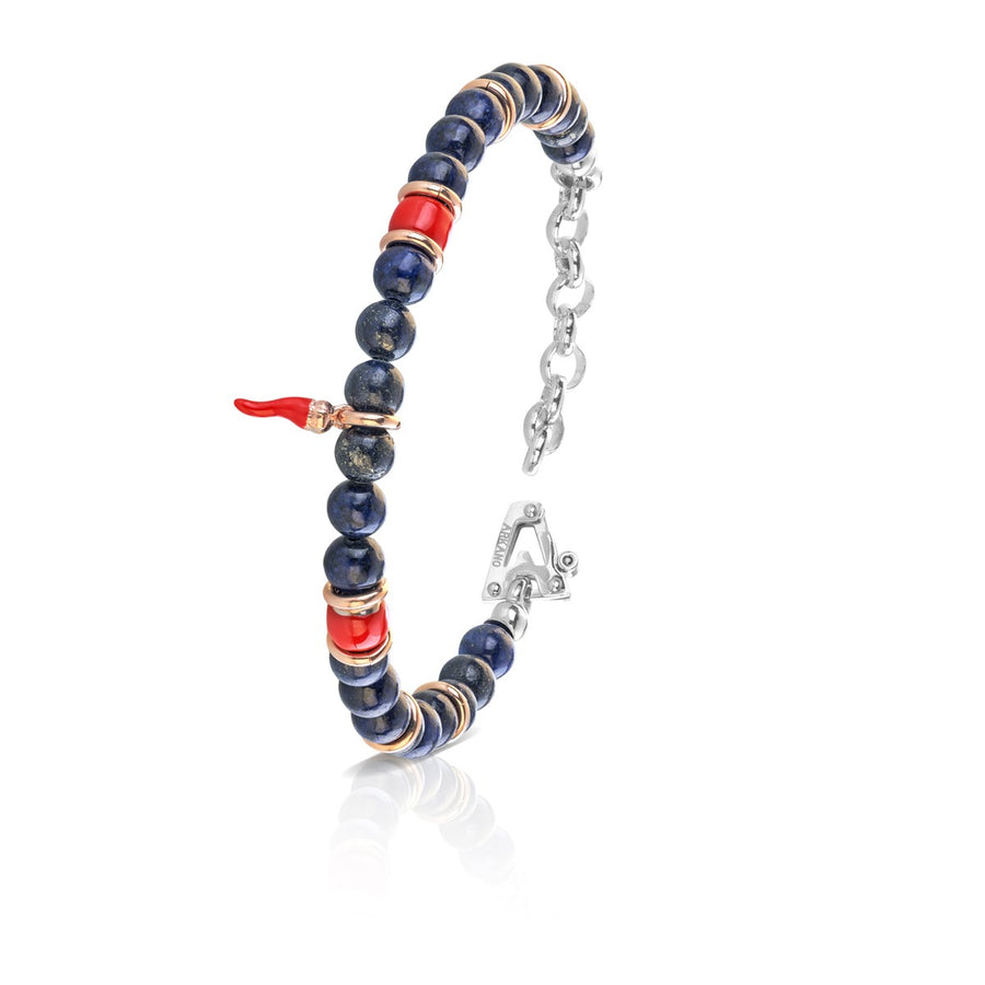 Bracciale in Argento con Lapis e Smalti - Arkano - ABS036LR