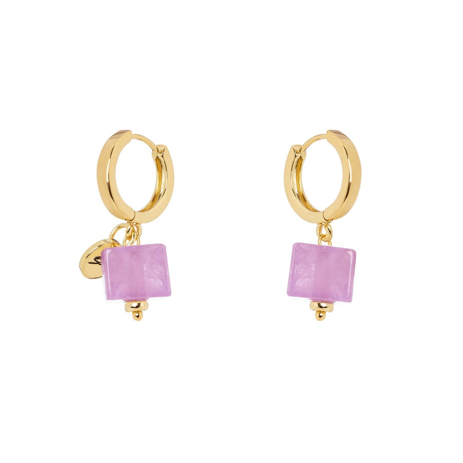 Orecchini a mini cerchio e cubo Kaaba - Sodini - 832121V