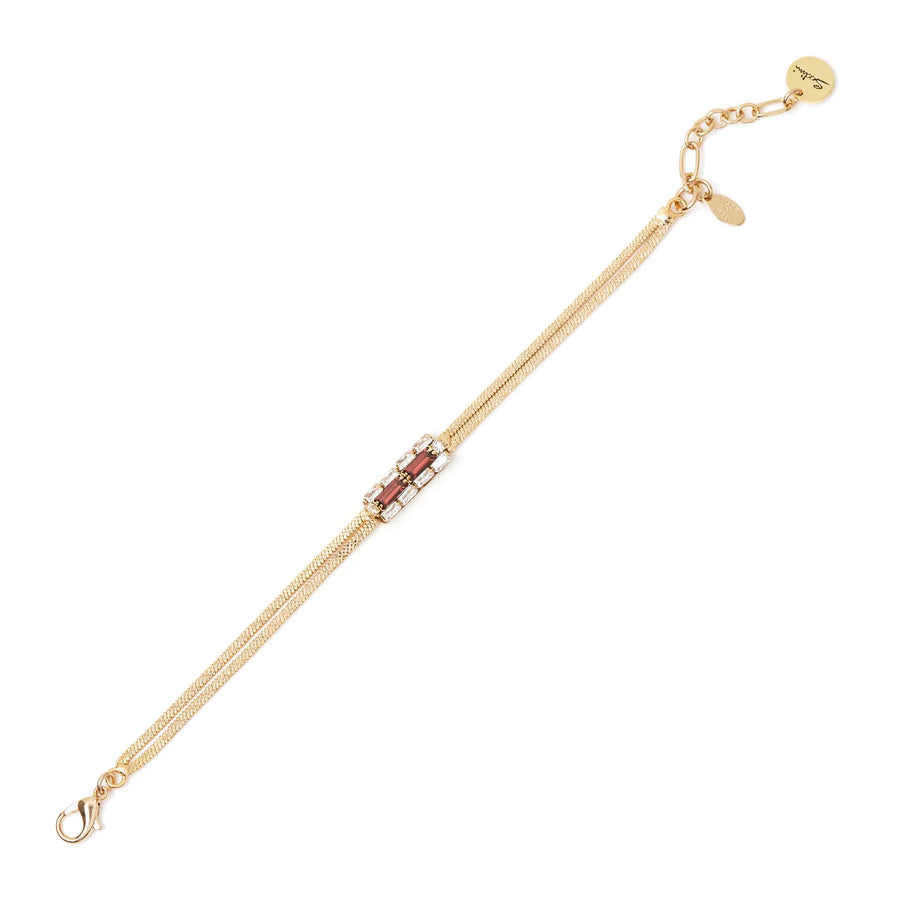 Bracciale catena e charm Semira rosso - Sodini - 552053TB