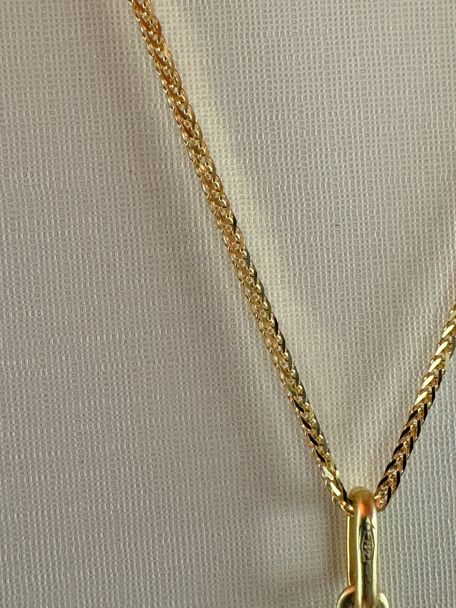 Collana in oro 18 kt con medaglia San Michele Arcangelo