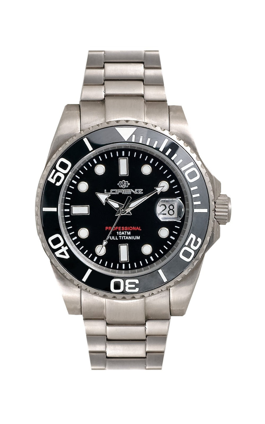Men's watch 100 meters full titanium - Lorenz Watch
