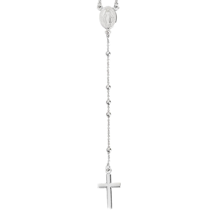 Collana rosario donna in argento 925 CRO25B - Amen
