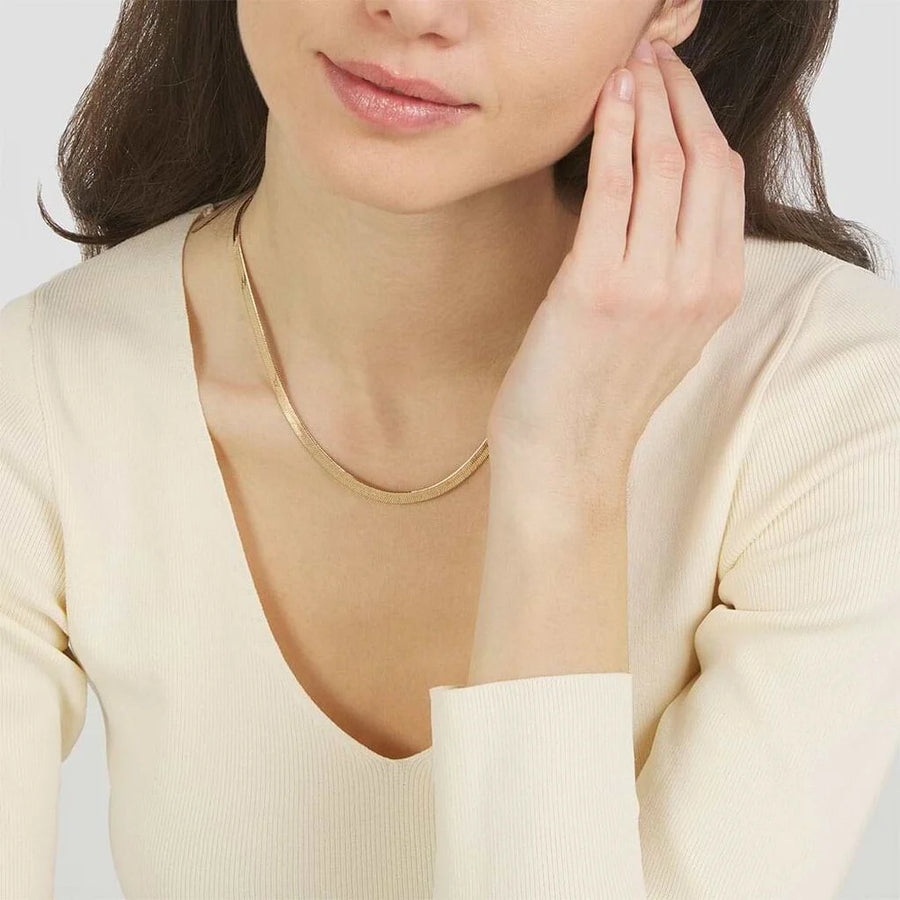 Collana donna piattina in argento 925 - AemmeOro selection