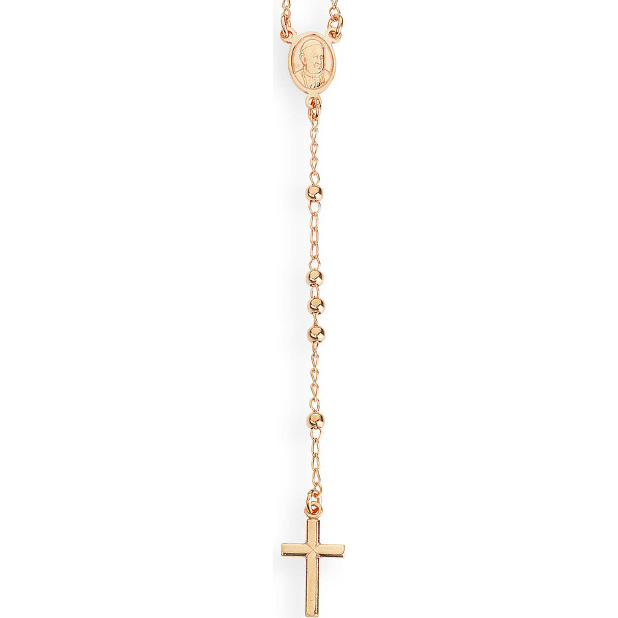 Collana rosario donna in argento 925 con crocifisso CRO25R - Amen