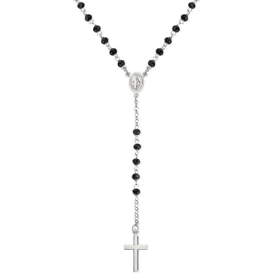Collana rosario donna in argento 925 CROBR4 - Amen