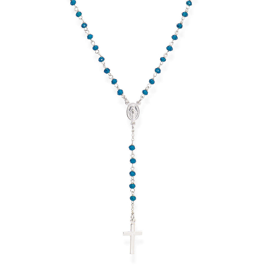 Collana rosario donna in argento 925 CROBBL4 - Amen