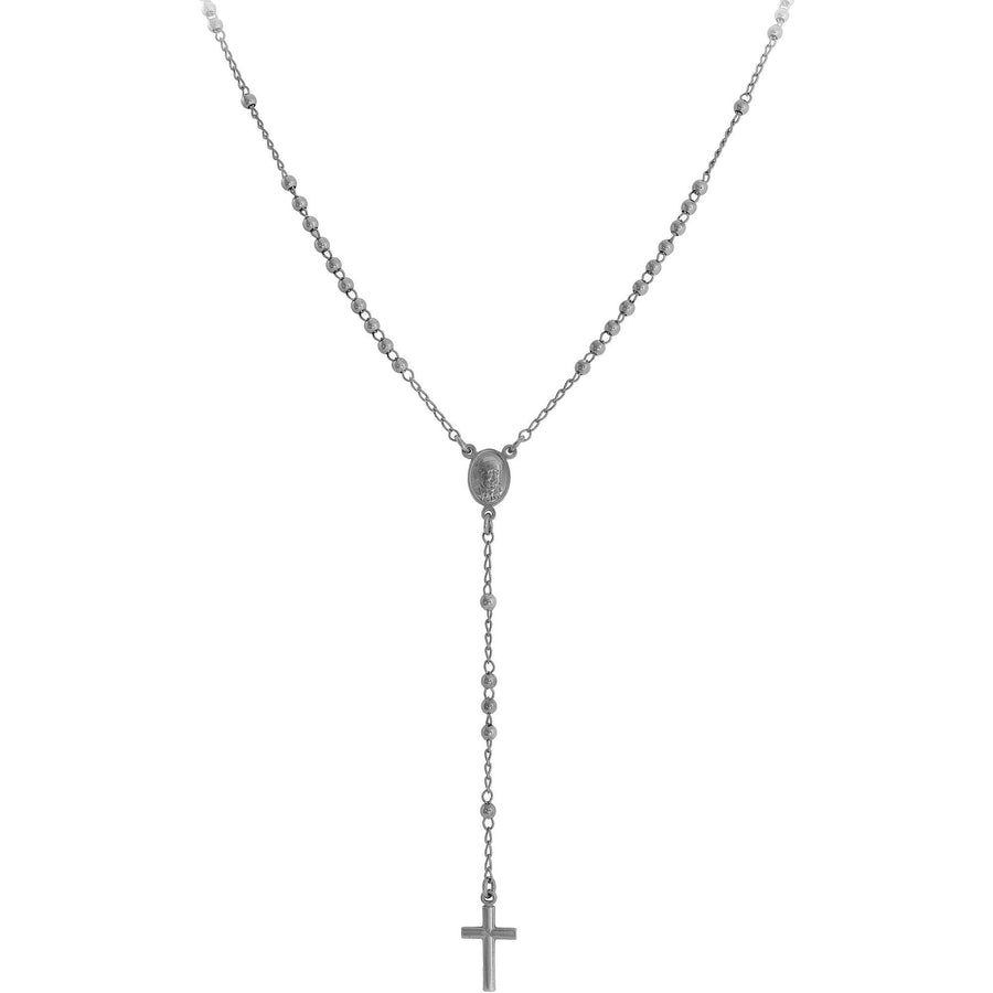 Collana rosario donna in argento 925 CRO30N - Amen